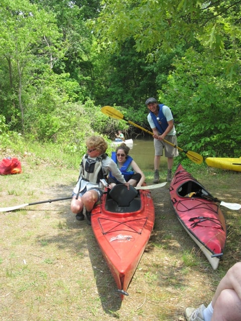 Kayak group at Big Timber Creek